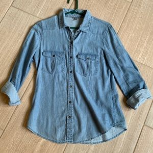 Button down jean shirt